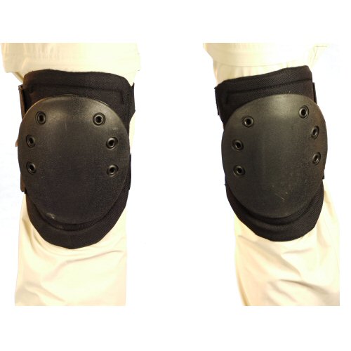 Black Armoured Knee Pads