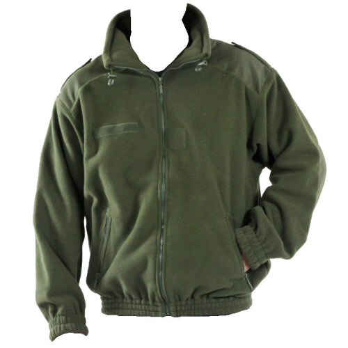 Olive French Army Polarweight Range Fleece Jacket